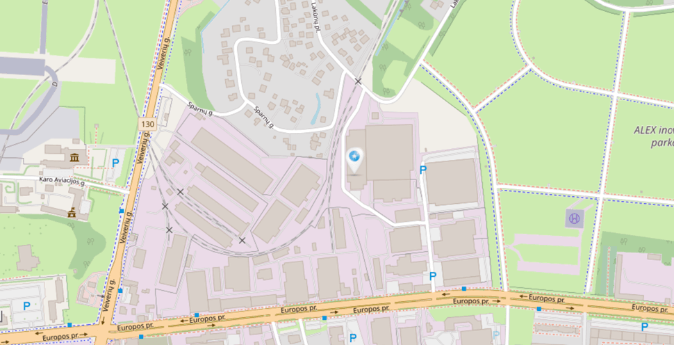 Static map of IndustrialWood at Europos pr. 81 (Aleksotas), 46333 Kaunas, Lietuva